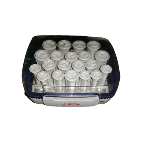 Sunbeam Hot Rollers SureSetter20 Curlers SBPC70 No Clips TESTED &‎ WORKS Pageant - Picture 2 of 7